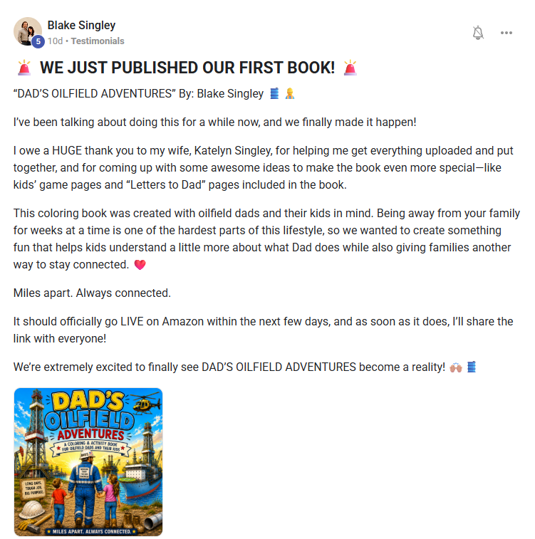 Original post shared by Blake Singley