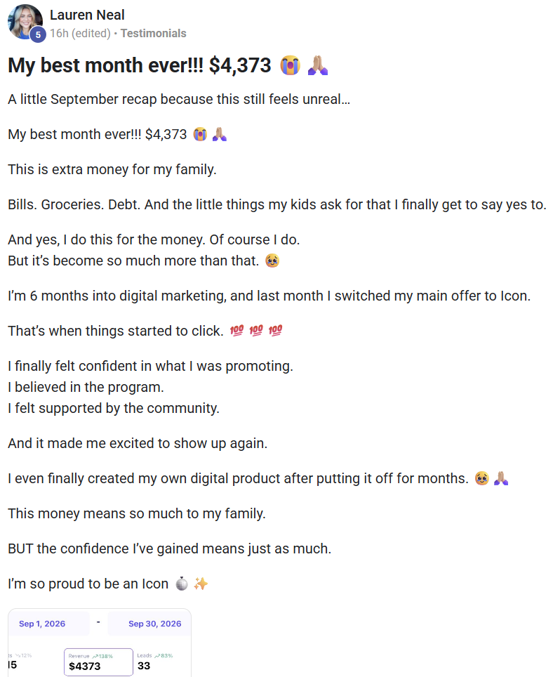 Original post shared by Lauren Neal